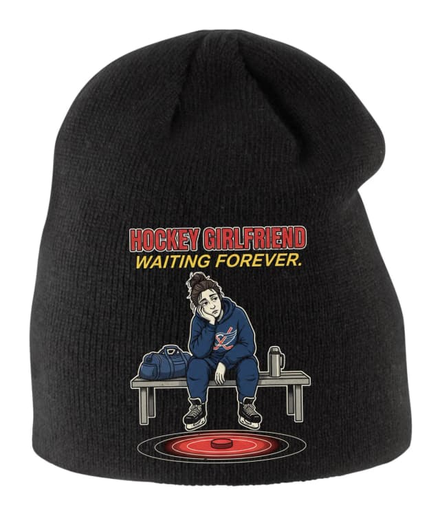Gyerek téli sapka Hockey Girlfriend Waiting Forever at the Replacement