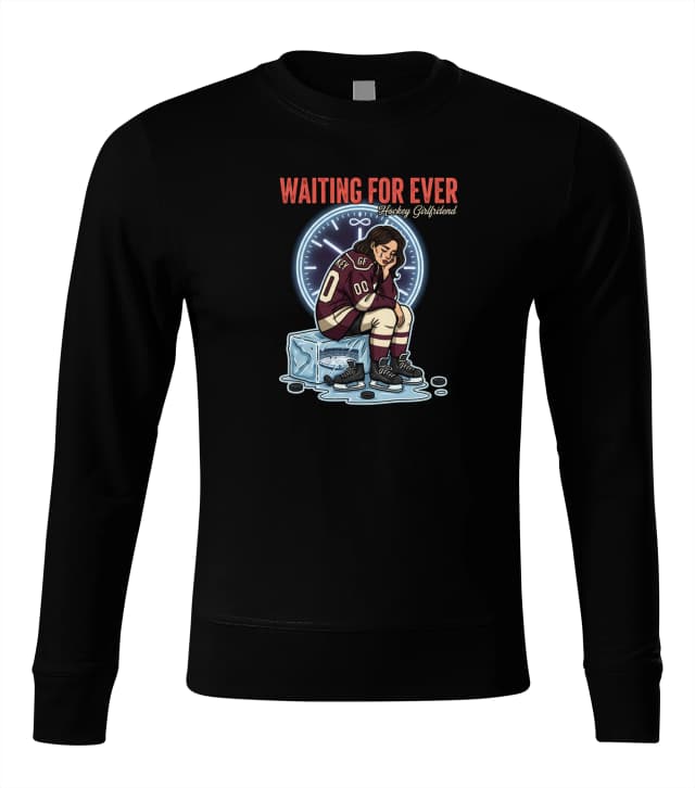 Frozen Love Hockey Girlfriend Waits Forever On The Ice kapucnis pulóver