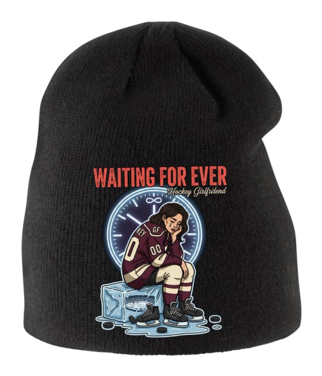 Gyerek téli sapka Frozen Love Hockey Girlfriend Waiting Forever On the Ice