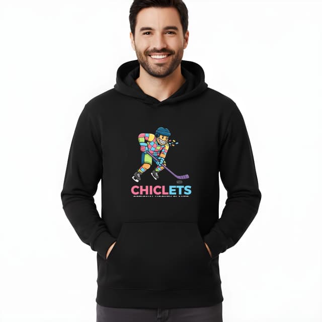 Chiclets pulóver színes jégkorong mosoly tele játékos rágógumival