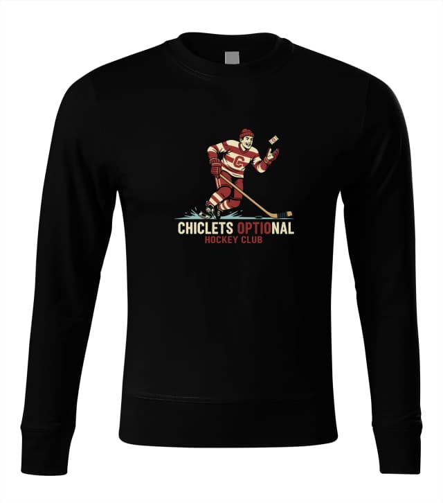 Chiclets Opcionális Jégkorong Klub Retro Jégkorongozó Rágógumis Kapucnis Pulóverrel