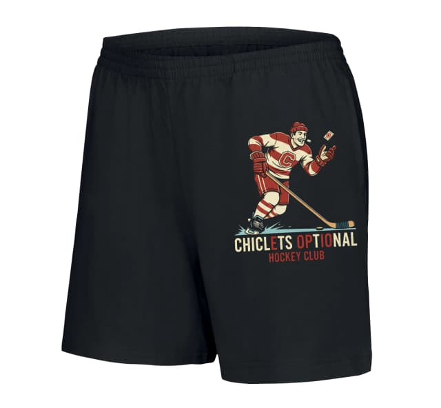 Női rövidnadrág Chiclets Opcionális Retro Hockey Club Jég Nosztalgia És Humor