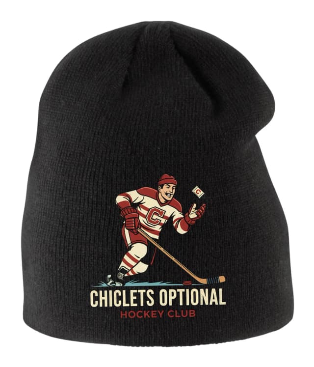 Gyerekek téli sapka Chiclets opcionális Retro Hockey Club játékosok rágógumival és jég nosztalgiával
