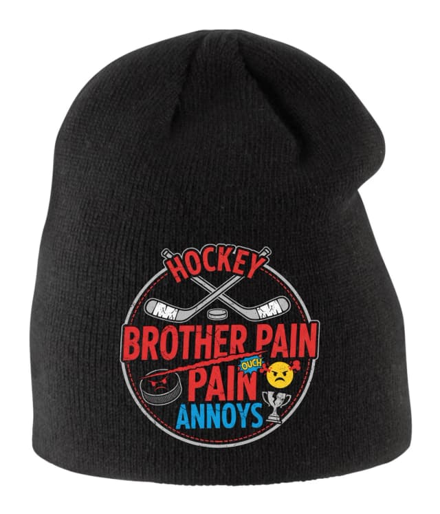 Gyerek téli sapka Hockey Brotherly Pain Puck And Annoying Victory