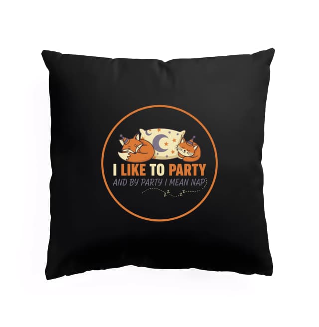 Fox Party Cat Nap Párna Alvás Az Új Buli a Párnaimádóknak