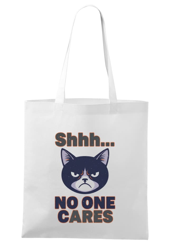 Pszt, senkit sem érdekel Grumpy Cat akcióban lévő bevásárlótáska