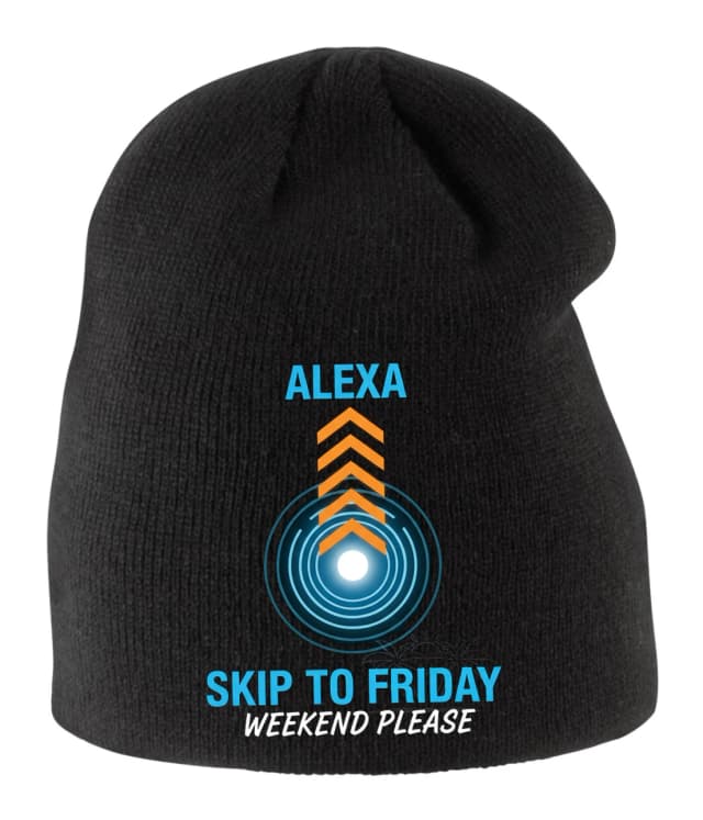 Alexa Kids Hat Skip It Friday Weekend Please Neon Party Mood