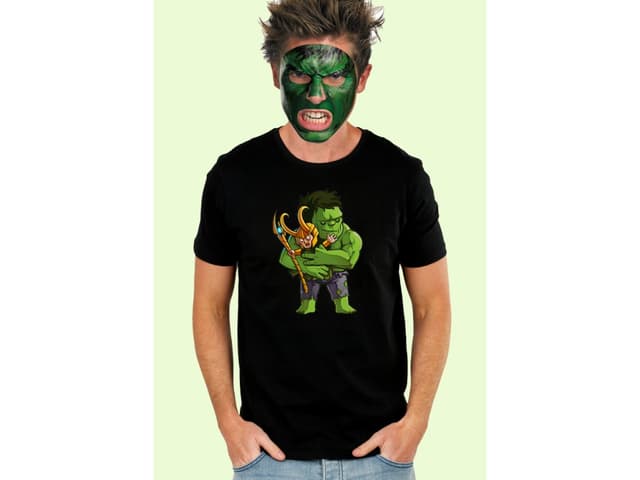 Férfi póló Hulk és Loki - Avengers