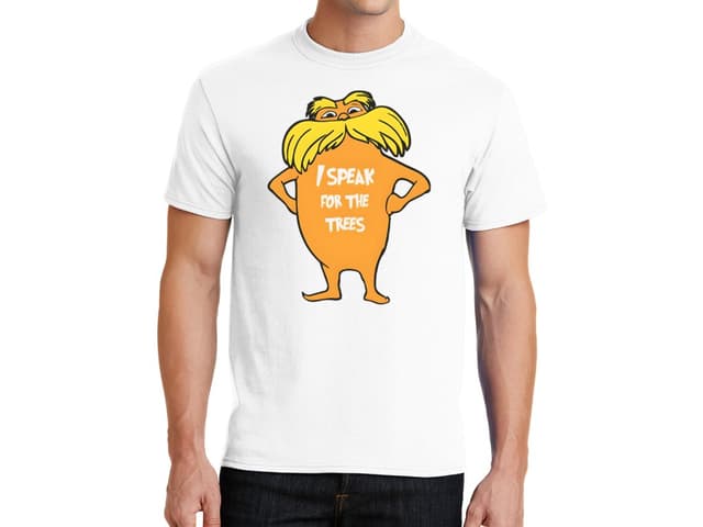 Férfi póló Lorax üzenete a világnak - Védjük a természetet