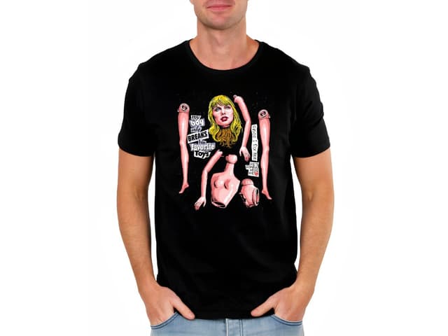 Férfi póló, Megtört szerelem pop art stílusban
