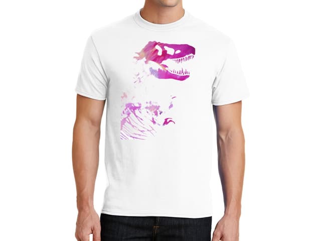Férfi póló Rózsaszín T-Rex