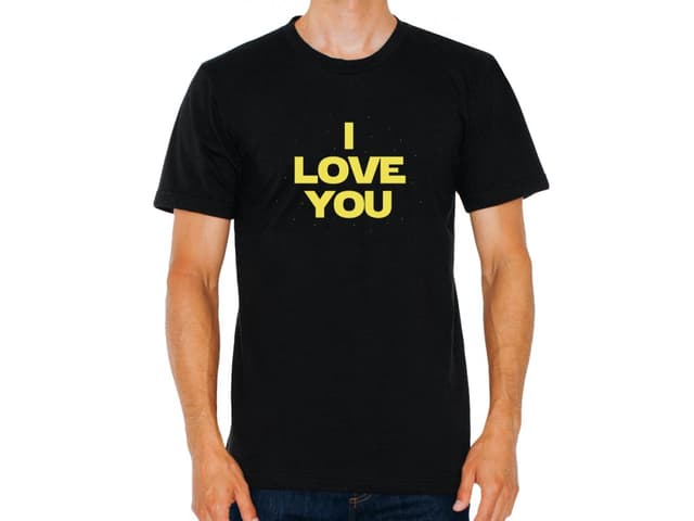 Férfi Star Wars I Love You póló