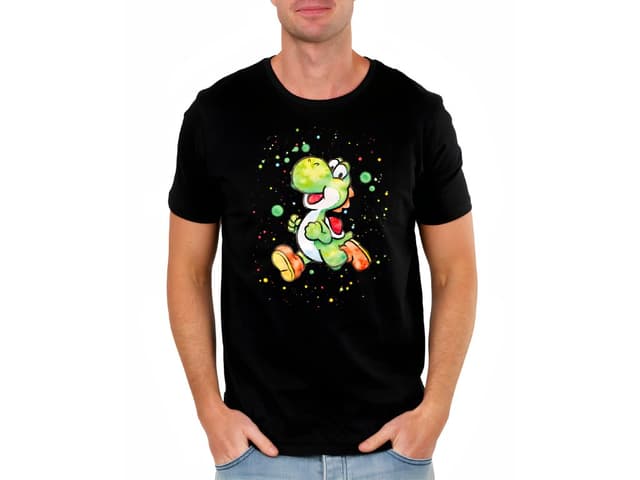 Férfi Yoshi póló galaxis színekben