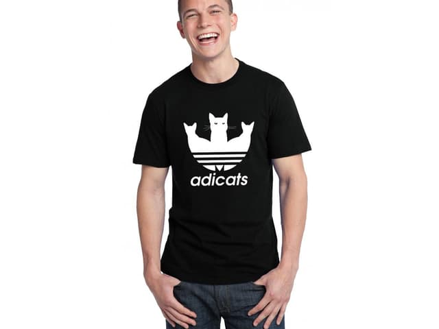 Férfi póló Adicats Parody Adidas