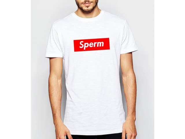 Férfi póló Sperma paródia Supreme