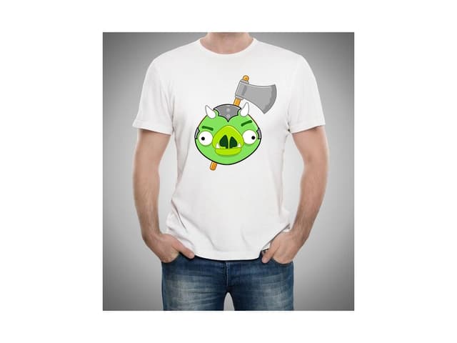 Férfi póló Angry Birds vs. Gamorreans