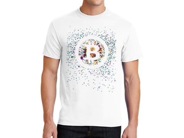 Férfi póló Bitcoin Shards