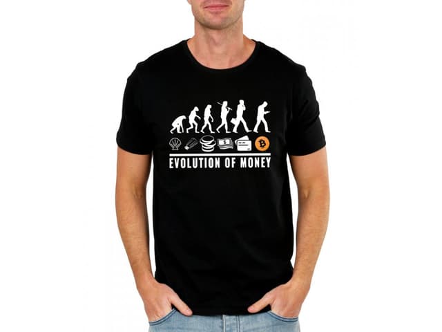 Férfi póló A pénz evolúciója