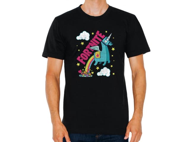 Fortnite Unicorn Rainbow férfi póló