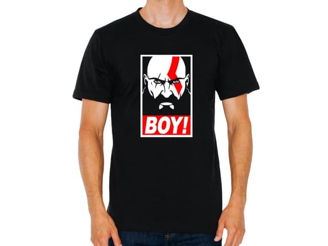 Férfi póló God of War BOY Kratos