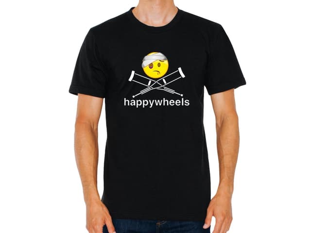 Férfi Happy Wheels póló
