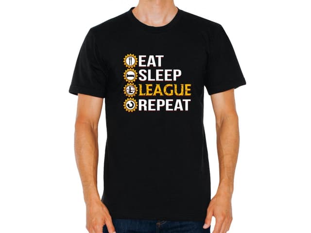Férfi League of Legends póló - Eat, Sleep, League and Again