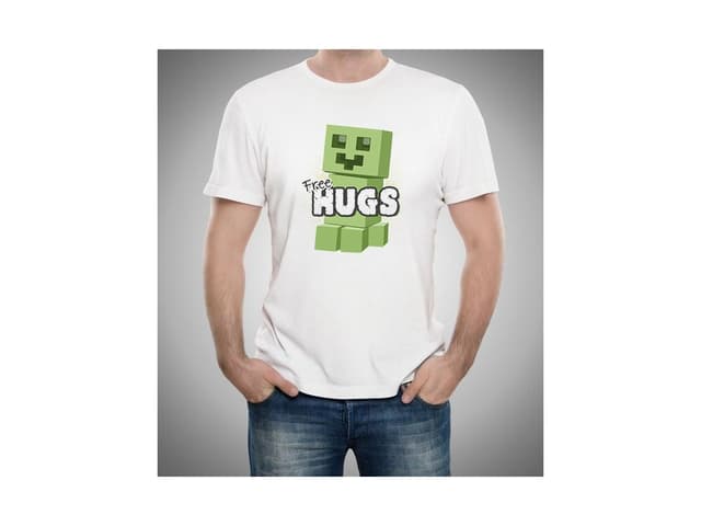 Férfi Minecraft póló - Ölelés