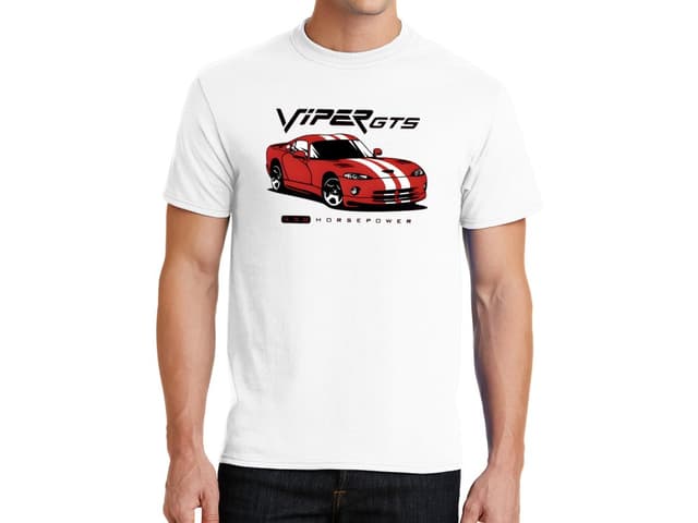 Férfi póló piros Dodge Viper GTS