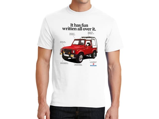 Férfi póló Suzuki Samurai – Kis Terepjáró Király