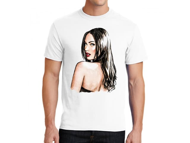 Férfi póló Megan Fox attitűddel