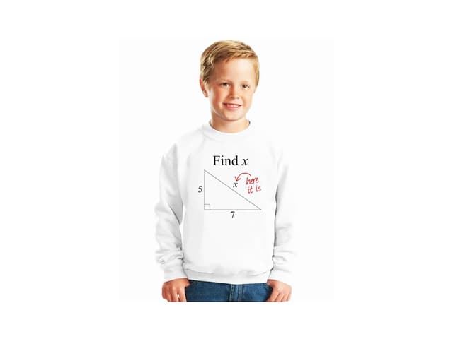 Gyerek pulóver Matematika - mennyi X