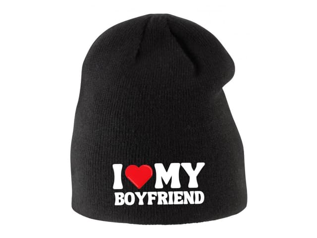 Gyerek téli sapka "I Love My Boyfriend"