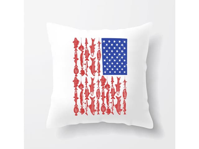 Amerikai zászlós horgászpárna