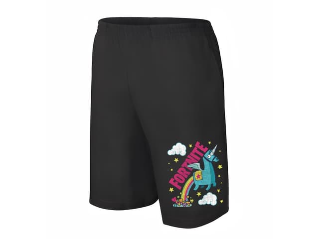 Férfi/gyerek rövidnadrág Fortnite Unicorn Szivárvány