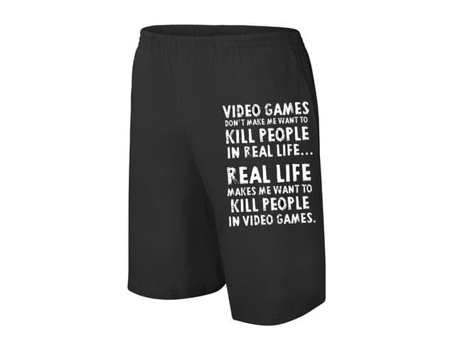 Férfi/gyerek rövidnadrág Video Games Kill