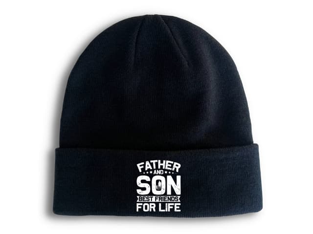 Kötött téli sapka Dad Son Legendary Duo