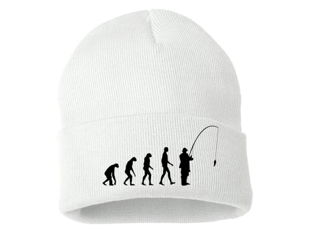 Kötött téli sapka Fishing evolution