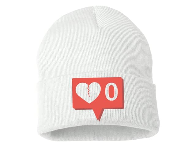 Kötött téli sapka Nincsenek Instagram értesítések