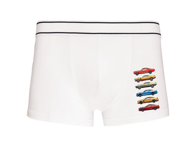 Mustang Evolution hat generációs boxeralsók